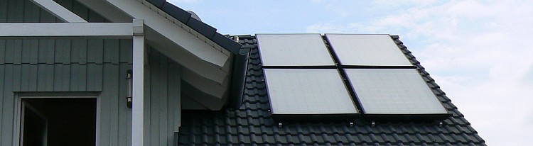 Solarwrme zur Brauchwassererwrmung und Heizungsuntersttzung